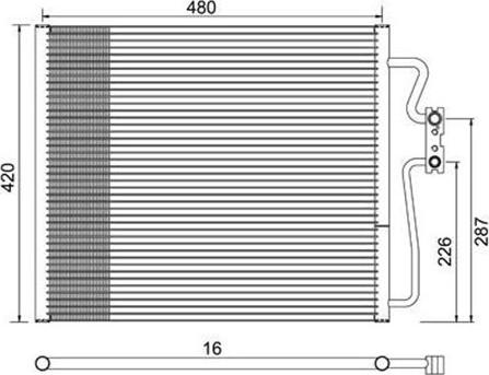 Magneti Marelli 359003220190 - Kondenser, kondisioner furqanavto.az