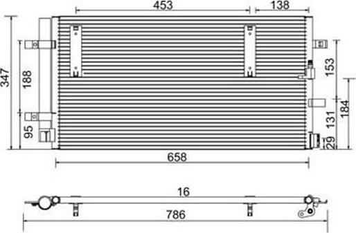 Magneti Marelli 359003220140 - Kondenser, kondisioner furqanavto.az