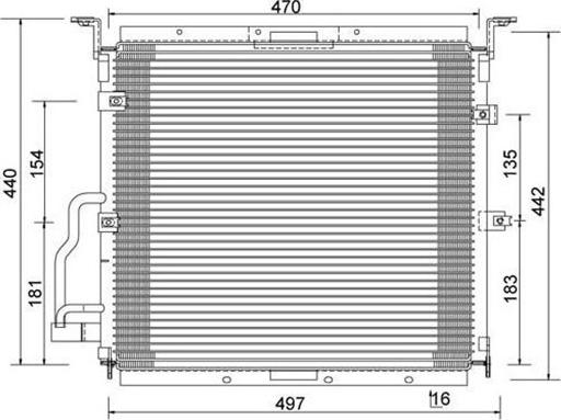 Magneti Marelli 359003220160 - Kondenser, kondisioner furqanavto.az