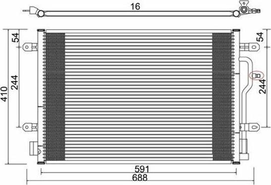 Magneti Marelli 359003220100 - Kondenser, kondisioner furqanavto.az