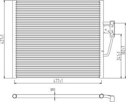 Magneti Marelli 359003220180 - Kondenser, kondisioner furqanavto.az