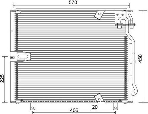 Magneti Marelli 359003220170 - Kondenser, kondisioner furqanavto.az