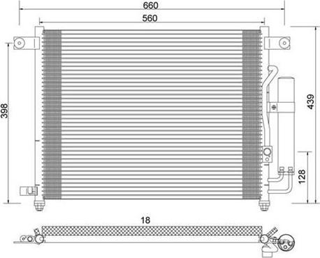 Magneti Marelli 359003220340 - Kondenser, kondisioner furqanavto.az