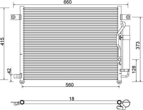 Magneti Marelli 359003220330 - Kondenser, kondisioner furqanavto.az