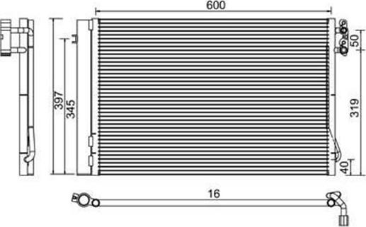 Magneti Marelli 359003220290 - Kondenser, kondisioner furqanavto.az