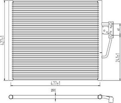 Magneti Marelli 359003220240 - Kondenser, kondisioner furqanavto.az