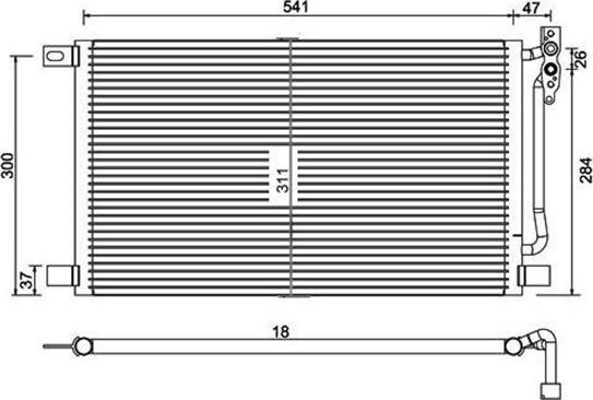 Magneti Marelli 359003220220 - Kondenser, kondisioner furqanavto.az