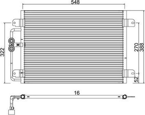 Magneti Marelli 359003221450 - Kondenser, kondisioner furqanavto.az