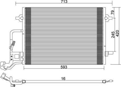 Magneti Marelli 359003221530 - Kondenser, kondisioner furqanavto.az