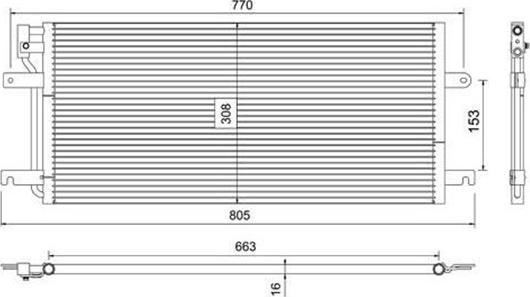 Magneti Marelli 359003221640 - Kondenser, kondisioner furqanavto.az