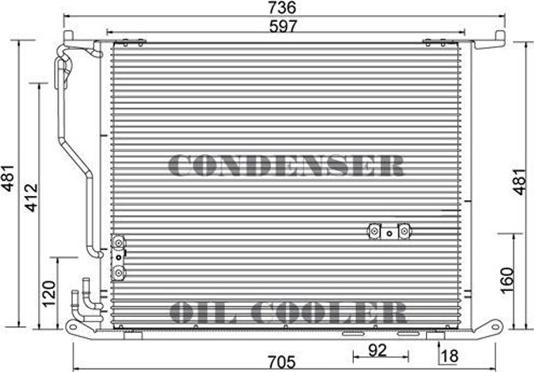 Magneti Marelli 359003221040 - Kondenser, kondisioner furqanavto.az