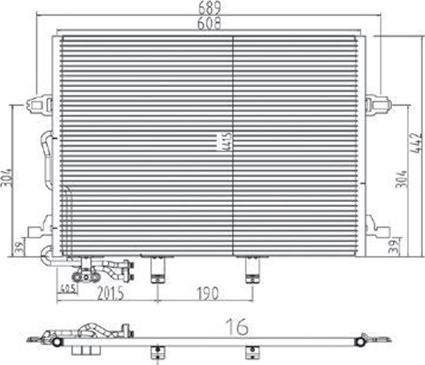 Magneti Marelli 359003221080 - Kondenser, kondisioner furqanavto.az