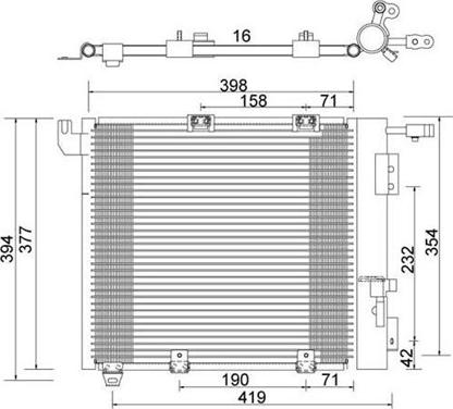 Magneti Marelli 359003221370 - Kondenser, kondisioner furqanavto.az