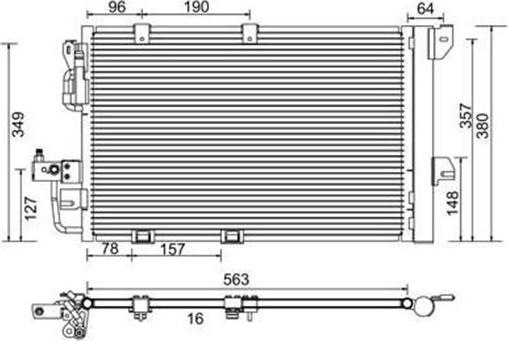 Magneti Marelli 359003221260 - Kondenser, kondisioner furqanavto.az