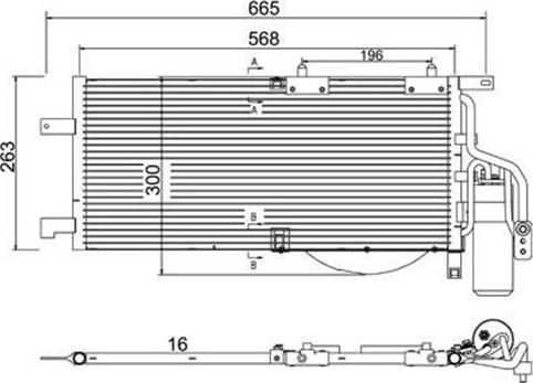 Magneti Marelli 359003221280 - Kondenser, kondisioner furqanavto.az