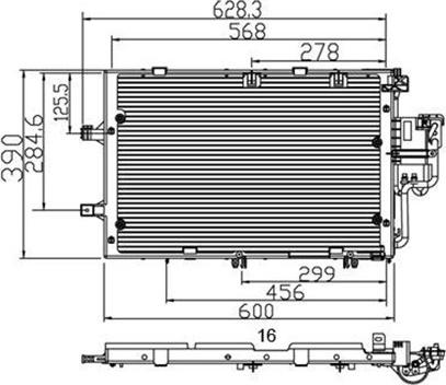 Magneti Marelli 359003221230 - Kondenser, kondisioner furqanavto.az