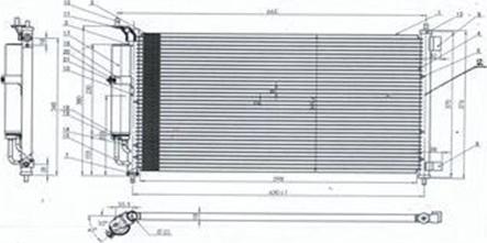 Magneti Marelli 359003221220 - Kondenser, kondisioner furqanavto.az