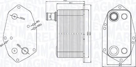 Magneti Marelli 350300000200 - Yağ soyuducu, mühərrik yağı furqanavto.az