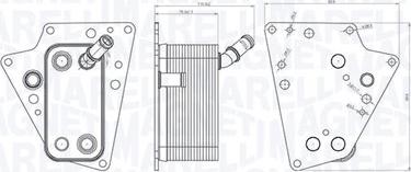 Magneti Marelli 350300001500 - Yağ soyuducu, mühərrik yağı furqanavto.az