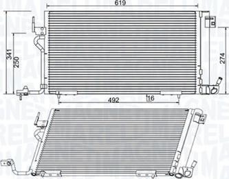 Magneti Marelli 350203994000 - Kondenser, kondisioner furqanavto.az