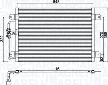 Magneti Marelli 350203949000 - Kondenser, kondisioner furqanavto.az