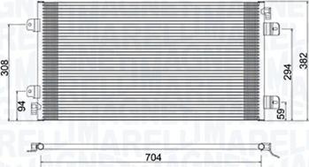 Magneti Marelli 350203941000 - Kondenser, kondisioner furqanavto.az