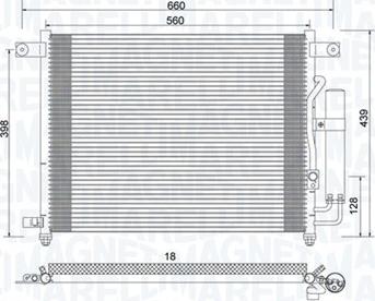 Magneti Marelli 350203943000 - Kondenser, kondisioner furqanavto.az