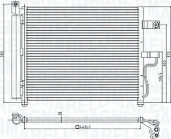 Magneti Marelli 350203954000 - Kondenser, kondisioner furqanavto.az