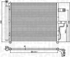 Magneti Marelli 350203954000 - Kondenser, kondisioner furqanavto.az