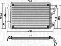 Magneti Marelli 350203951000 - Kondenser, kondisioner furqanavto.az