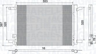 Magneti Marelli 350203964000 - Kondenser, kondisioner furqanavto.az