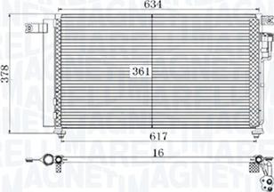 Magneti Marelli 350203961000 - Kondenser, kondisioner furqanavto.az