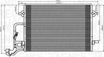 Magneti Marelli 350203909000 - Kondenser, kondisioner furqanavto.az