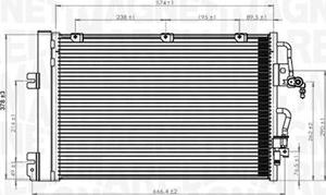 Magneti Marelli 350203900000 - Kondenser, kondisioner furqanavto.az