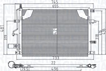 Magneti Marelli 350203914000 - Kondenser, kondisioner furqanavto.az