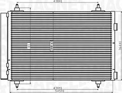 Magneti Marelli 350203916000 - Kondenser, kondisioner furqanavto.az