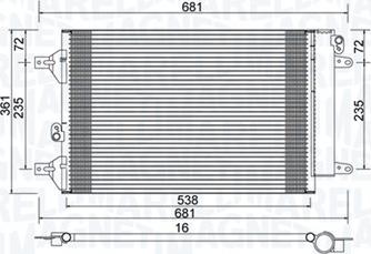 Magneti Marelli 350203910000 - Kondenser, kondisioner furqanavto.az