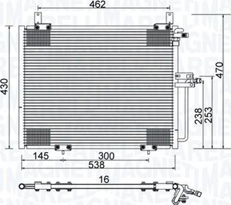 Magneti Marelli 350203988000 - Kondenser, kondisioner furqanavto.az