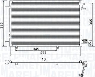 Magneti Marelli 350203930000 - Kondenser, kondisioner furqanavto.az