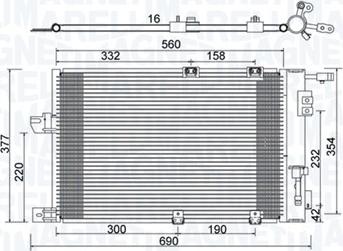 Magneti Marelli 350203927000 - Kondenser, kondisioner furqanavto.az