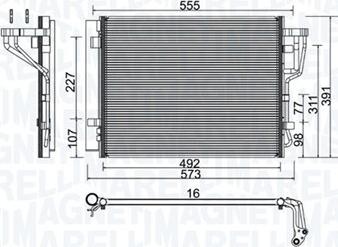 Magneti Marelli 350203976000 - Kondenser, kondisioner furqanavto.az