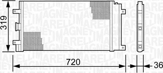 Magneti Marelli 350203496000 - Kondenser, kondisioner furqanavto.az