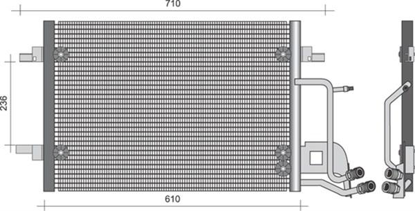 Magneti Marelli 350203492000 - Kondenser, kondisioner furqanavto.az