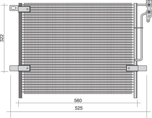 Magneti Marelli 350203441000 - Kondenser, kondisioner furqanavto.az