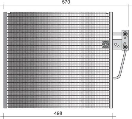 Magneti Marelli 350203442000 - Kondenser, kondisioner furqanavto.az