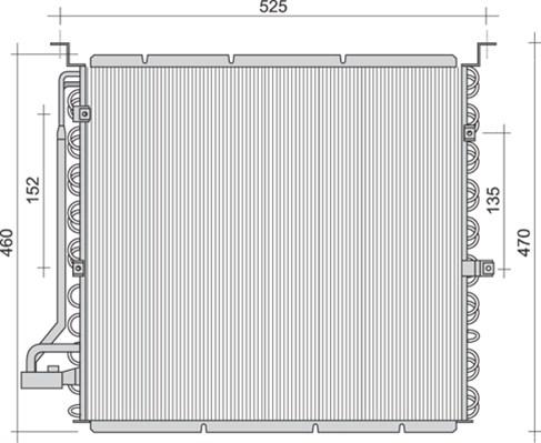 Magneti Marelli 350203455000 - Kondenser, kondisioner furqanavto.az