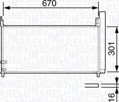 Magneti Marelli 350203694000 - Kondenser, kondisioner furqanavto.az