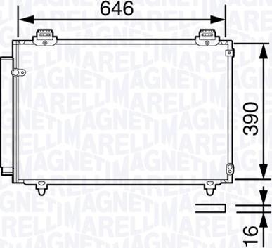 Magneti Marelli 350203692000 - Kondenser, kondisioner furqanavto.az