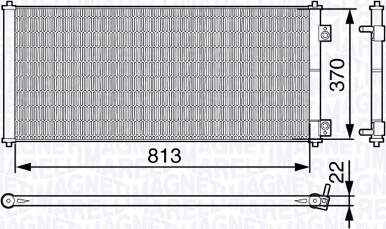 Magneti Marelli 350203646000 - Kondenser, kondisioner furqanavto.az