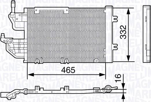 Magneti Marelli 350203648000 - Kondenser, kondisioner furqanavto.az